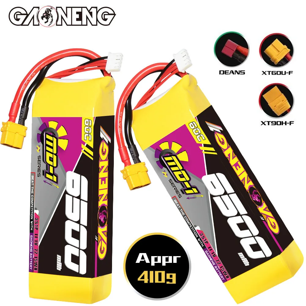 

11.1v Rechargeable Battery 6500mAh For RC Cars Boats RC Helicopter Quadcopter Drone Spare Parts 60c 3s GNB Lipo Battery