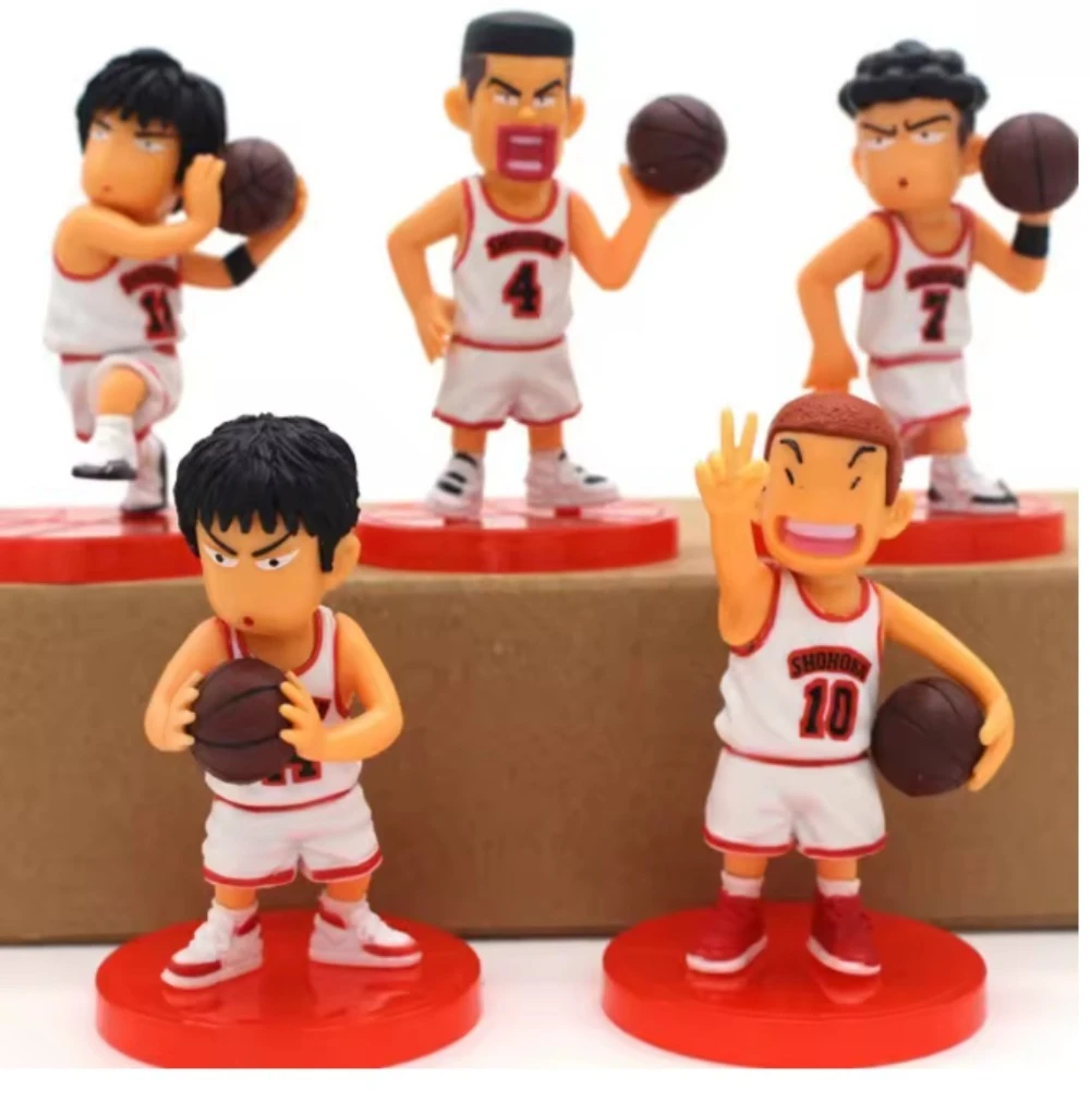 Slam Dunk Q Edition Five Piece Basketball Team Handmade Ornament Set