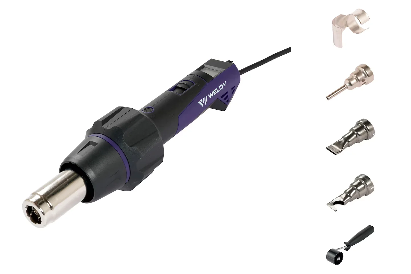 Weldy HT 530-A 열총 범용 키트 플라스틱 용접용 2300W 조절 가능한 온도 및 에코 모드