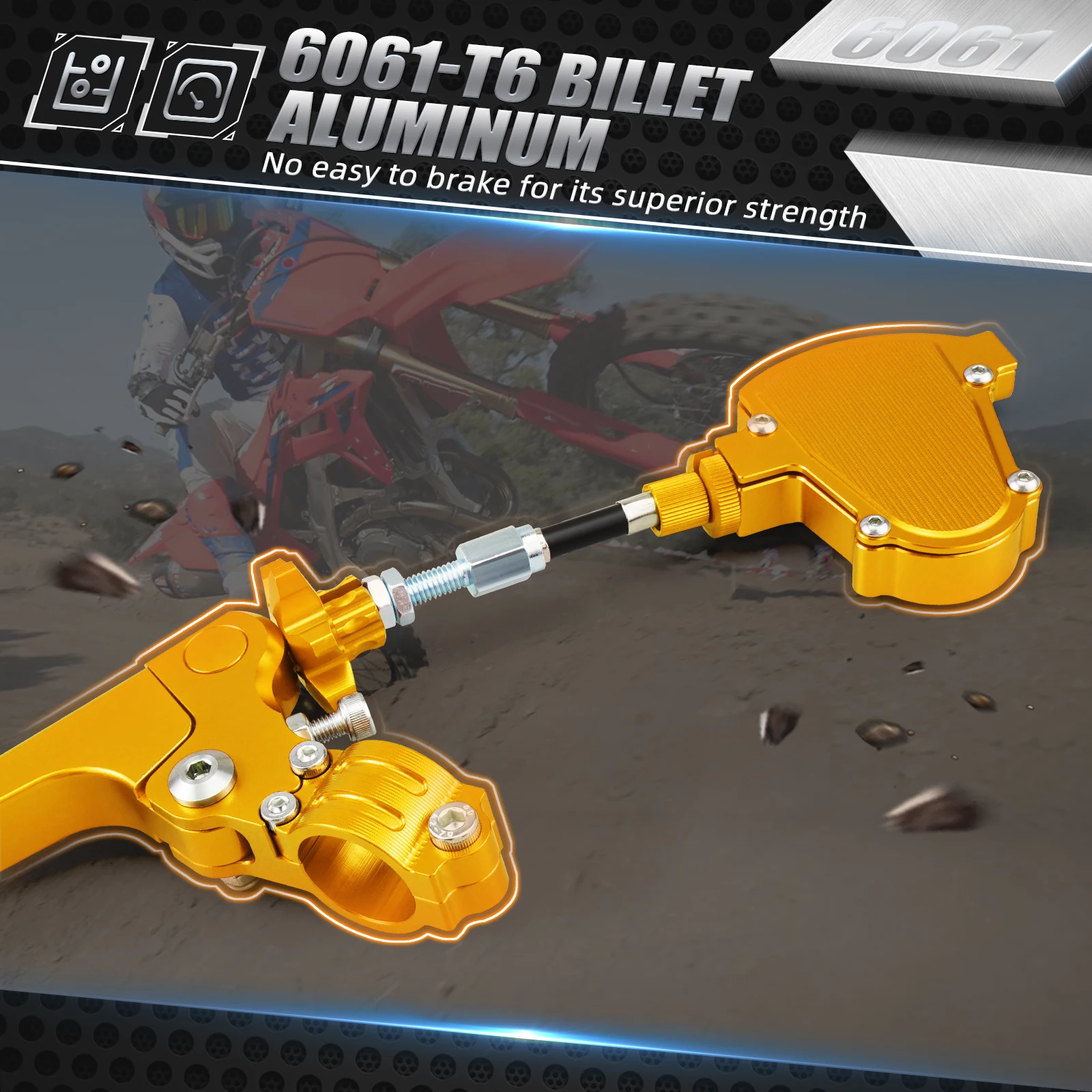 NICECNC Für Suzuki DRZ400S DRZ400SM DR-Z400 S SM 2000-2017 2016 Motorrad Kurze Stunt Kupplung Hebel Easy Pull Kabel system Kit – Detail 6