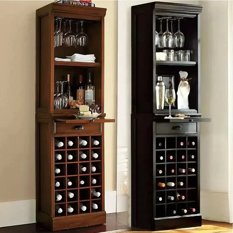 

Solid Wood Home Wine Cabinet Combination Sideboard Cabinet Tea Cabinet Locker