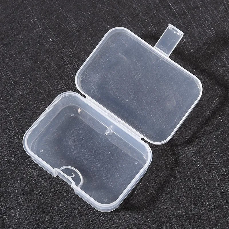 Mini cajas rectangulares de plástico transparente para guardar joyas, caja  de embalaje para pendient Tan Jianjun unisex