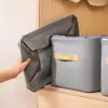 Clothes Storage Basket Fabric Storage Box with Metal Frame Orgainzer Bins Closet Clothes Wardrobe Shelf Storage Box 2