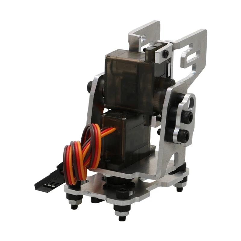 S1dfb0c2440894df1b86f323658b0791aM 1Set DC 4.8-5V Dual Servo Gimbal Bracket 29x29mm Camera Pan/Tilt Stand with 2PCS 9G Steering Gear for RC FPV Drone Head Tracker