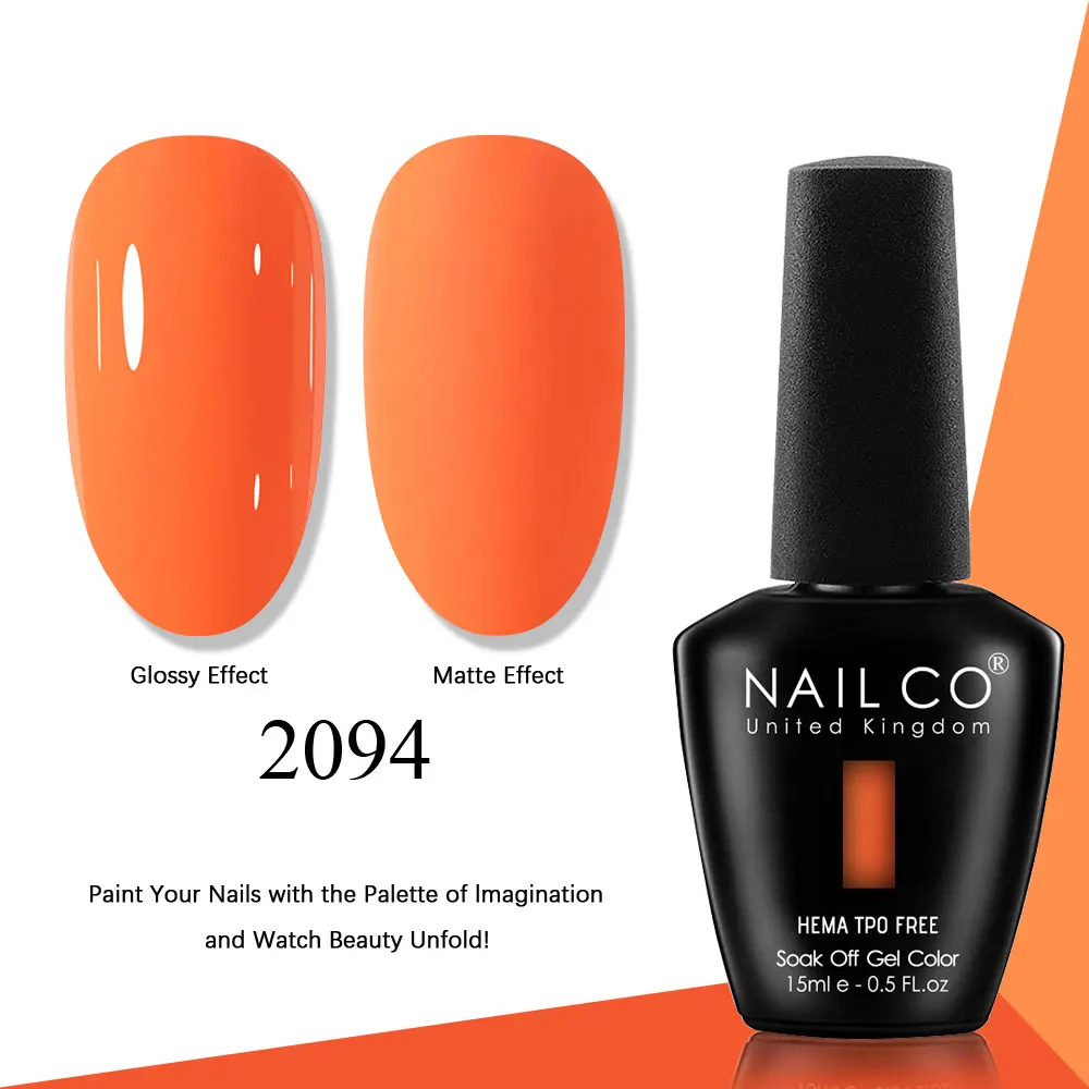 NAILCO Gel Nail Polish Pink Collection - 15ml Glitter & Nude UV LED Gel Varnish Set