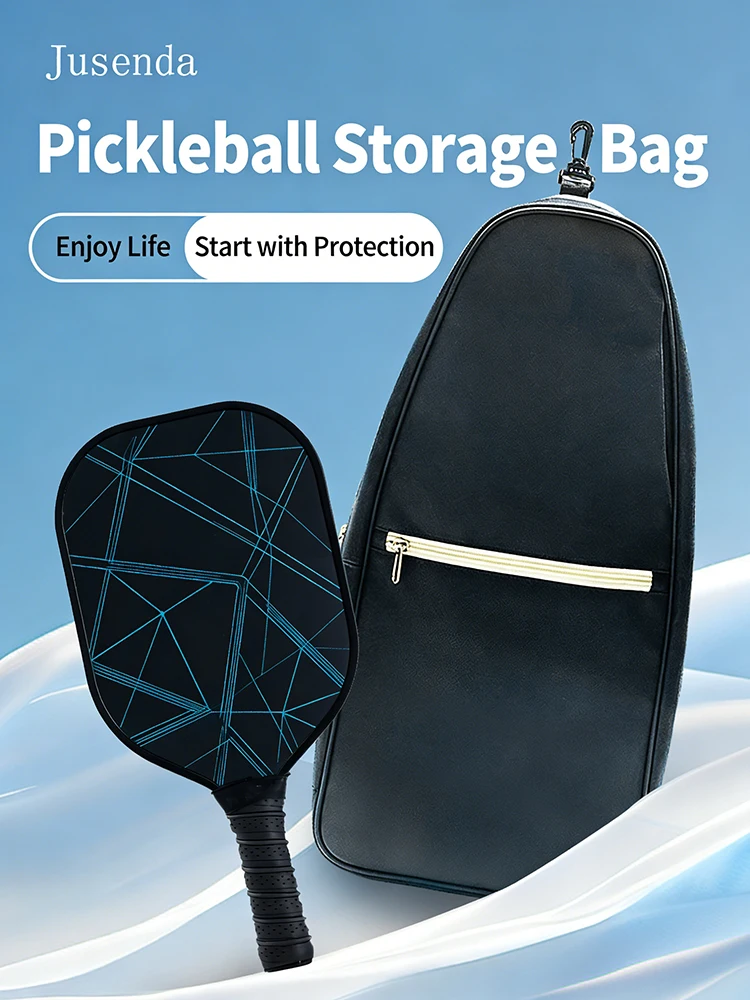 Tennis Padel Racket Cover Bag, Single Shoulder Bag Oxford Cloth Tennis Padel Bags Case, Waterproof Wear-Resistant Pickkle Bag