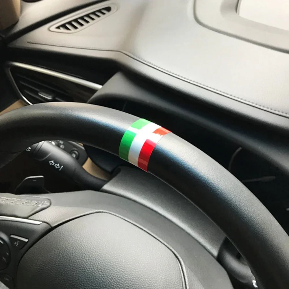 2 Pz Auto Volante Italia Adesivi Accessori Auto Per Alfa Romeo Giulia Giulietta 159 156 Mito Stelvio 147 Sportiva