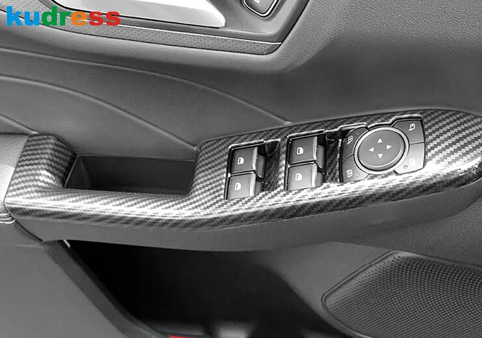 Innenraum-Upgrade Für VW Tiguan - Carbon Fensterheber-Abdeckungen