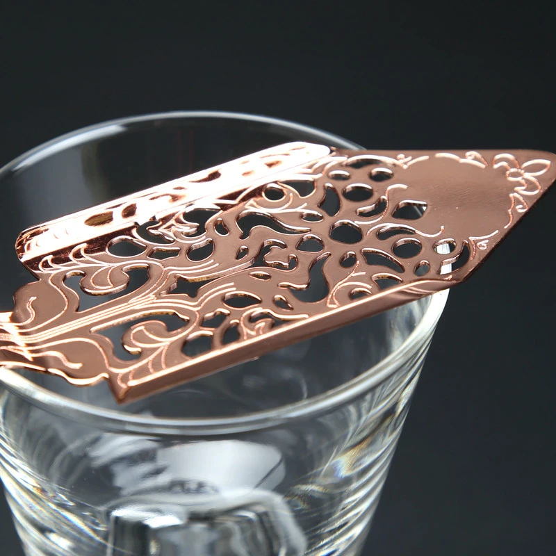New Stainless Steel Absinthe Spoon Cocktail Bar Utensils Bitter Scoop Absinthe Glass Cup Drink Ware Spoon Creative Filter