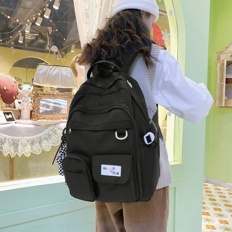 Waliicorners Nylon Backpack Student Bags Lady Trendy New College Backpack Women School Bag Fashion Kawaii 25 S1dfb51e746854ad69e1bb7b2060e2762m