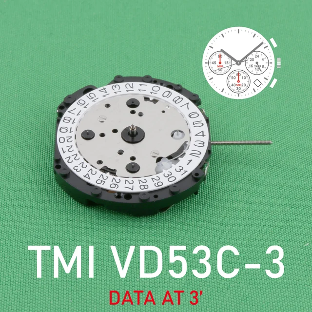 Pc21s Movement Seiko Sii Vd53 VD53C Movement New Japan Seiko Vd53