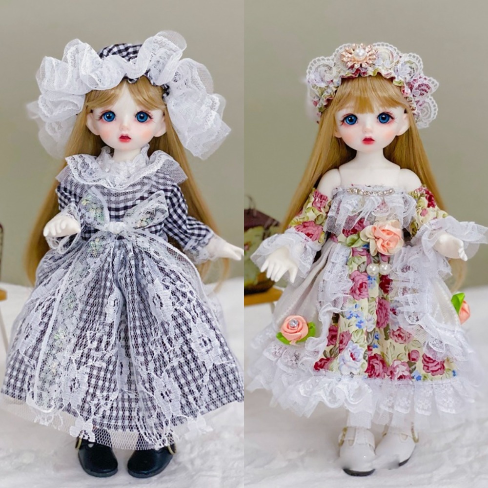 New Elegant 30cm Doll Clothes Cute Pretty Doll Dress Casual 1/6 BJD Doll Outfit Set Barbie Girl