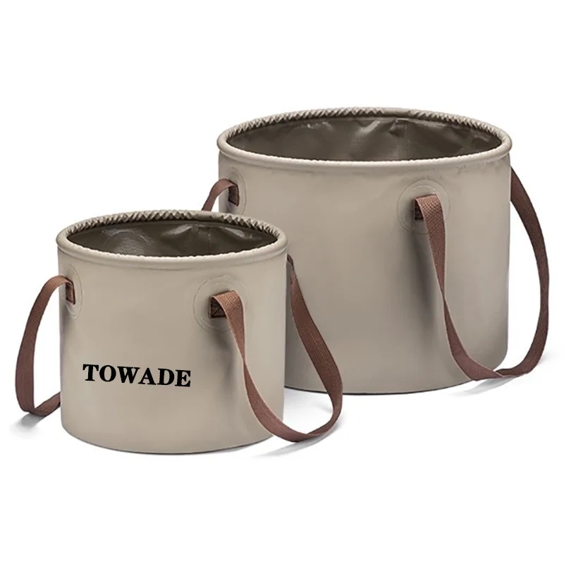 Secchio A Mano Pieghevole Per Sport All'Aria Aperta Campeggio Estufa Portatil Campeggio Borsa Per L'Acqua Camelback Ducha Accessori Da Campeggio
