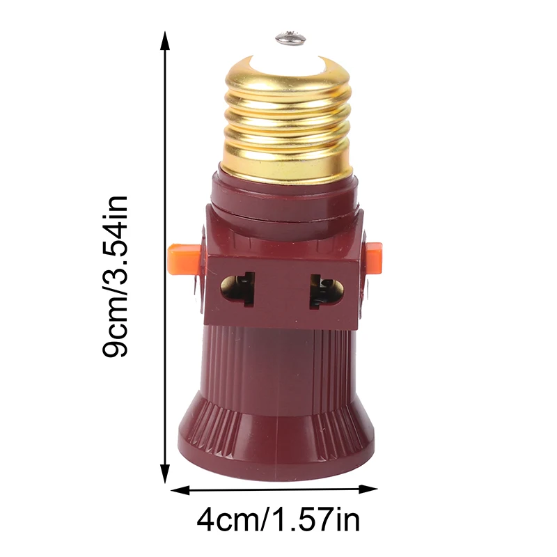 110V- 240V E27 Screw Bulb Holder Convert Switch Lamp Socket LED Bulb Adapter Switch Lamp Socket Adapter