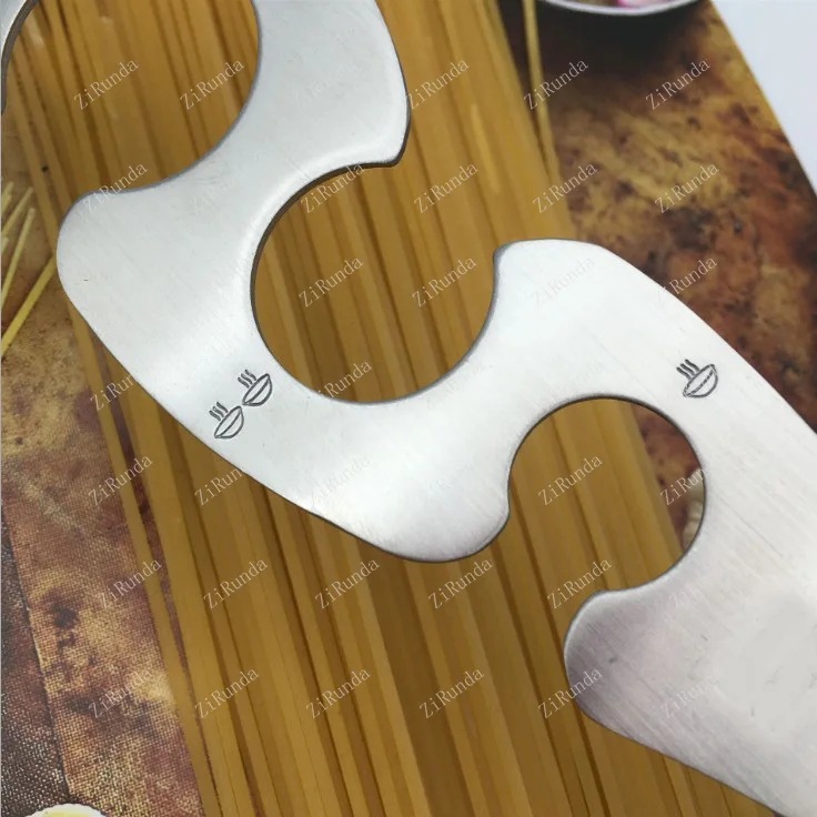 L Stainless steel measuring tool Italian noodle ruler Western restaurant kitchen supplies Noodle S-shaped Italian noodle ruler