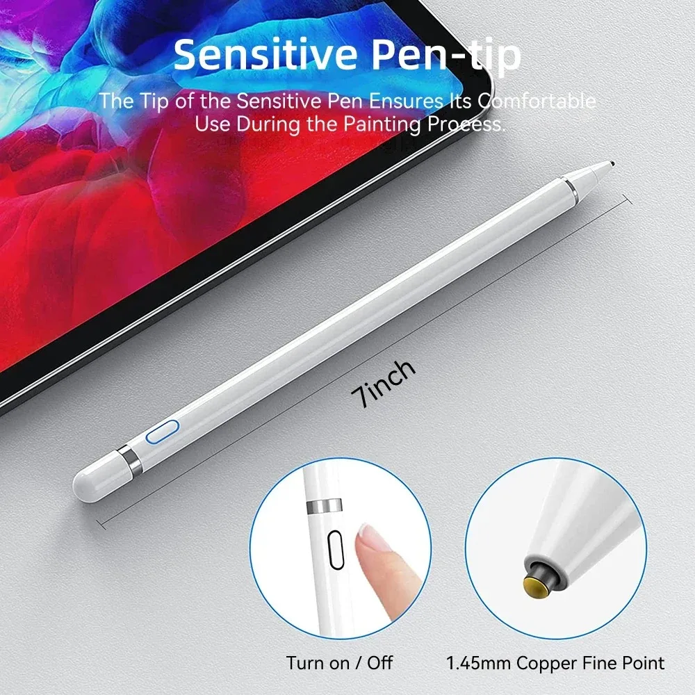 Universal Active Stylus Pen for Touch Screen Tablets and Mobile Devices