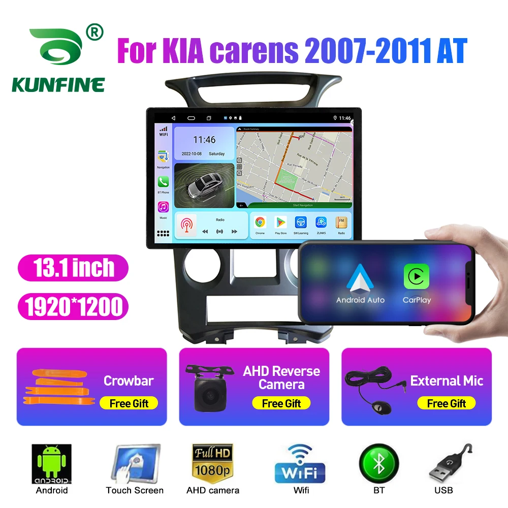 

13.1 inch Car Radio For KIA carens 2007-2011 AT Car DVD GPS Navigation Stereo Carplay 2 Din Central Multimedia Android Auto