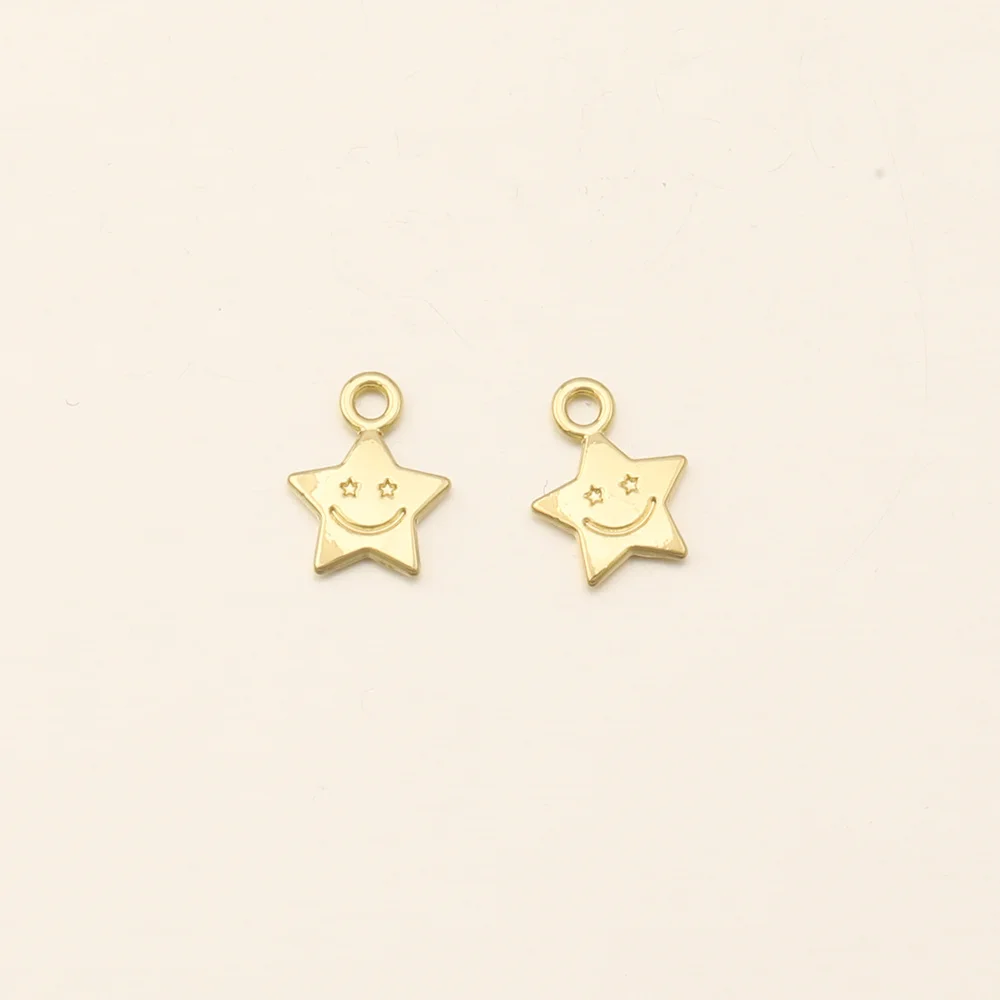 Cordial Design 100Pcs 8*11MM Jewelry Accessories/DIY Charms/Cute Star Shape/Zinc Alloy/Hand Made/Jewelry Findings & Components - cordial