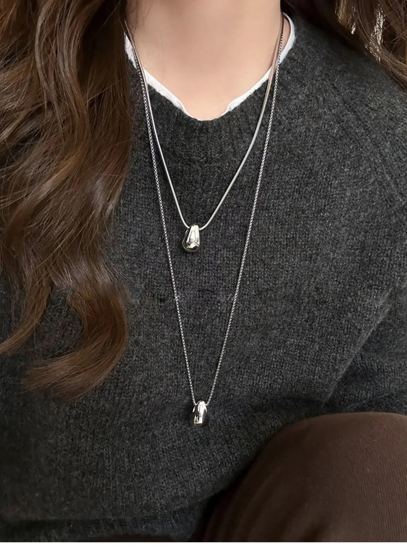 Model Wearing Necklace