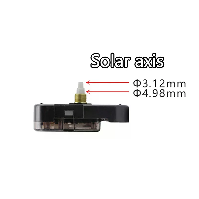 1Pc DIY Clock Mechanism SUN 12888 Clock Accessory Silent Step Quartz Movement 8 /12.4/14.5/17 /20 /23 MM Precision Shaft