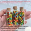 50/100 pcs/Lot 12ml Decorative Glass Bottles With Cork Stopper Crafts Tiny Jars Pendant bottle Empty Glass Jar Mini tube Gift 4