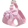 Bowknot Dog Cat Vest Harness Chest Rope Set Pets Harness and Leash Kit Adjustable Pet Harness for Small Dogs Outdoor Walking 1