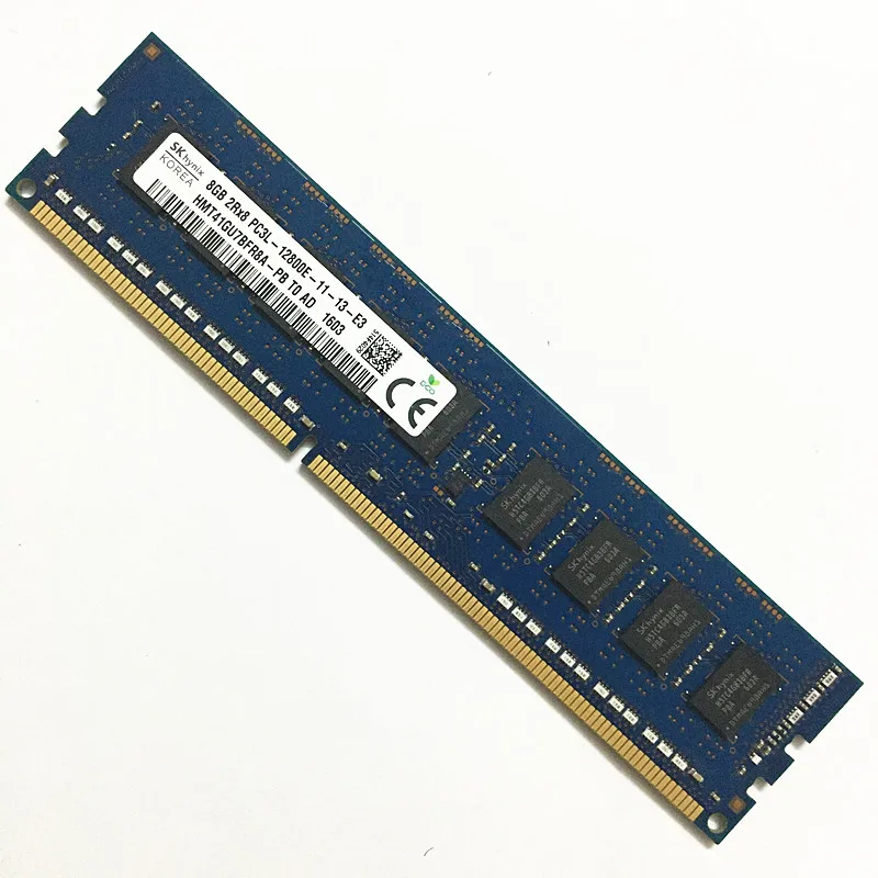 SK hynix DDR3 ECC RAM 8gb 1600MHz UDIMM 240PIN 8GB 2Rx8 PC3L