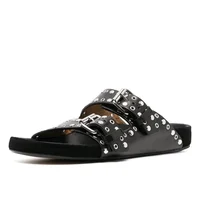 Sandals Woman Summer 2024 Beach Open Toe Slippers Flat Shoes Sandals Unisex Buckle Rivet Decoration Slip On Roman Big Size 43