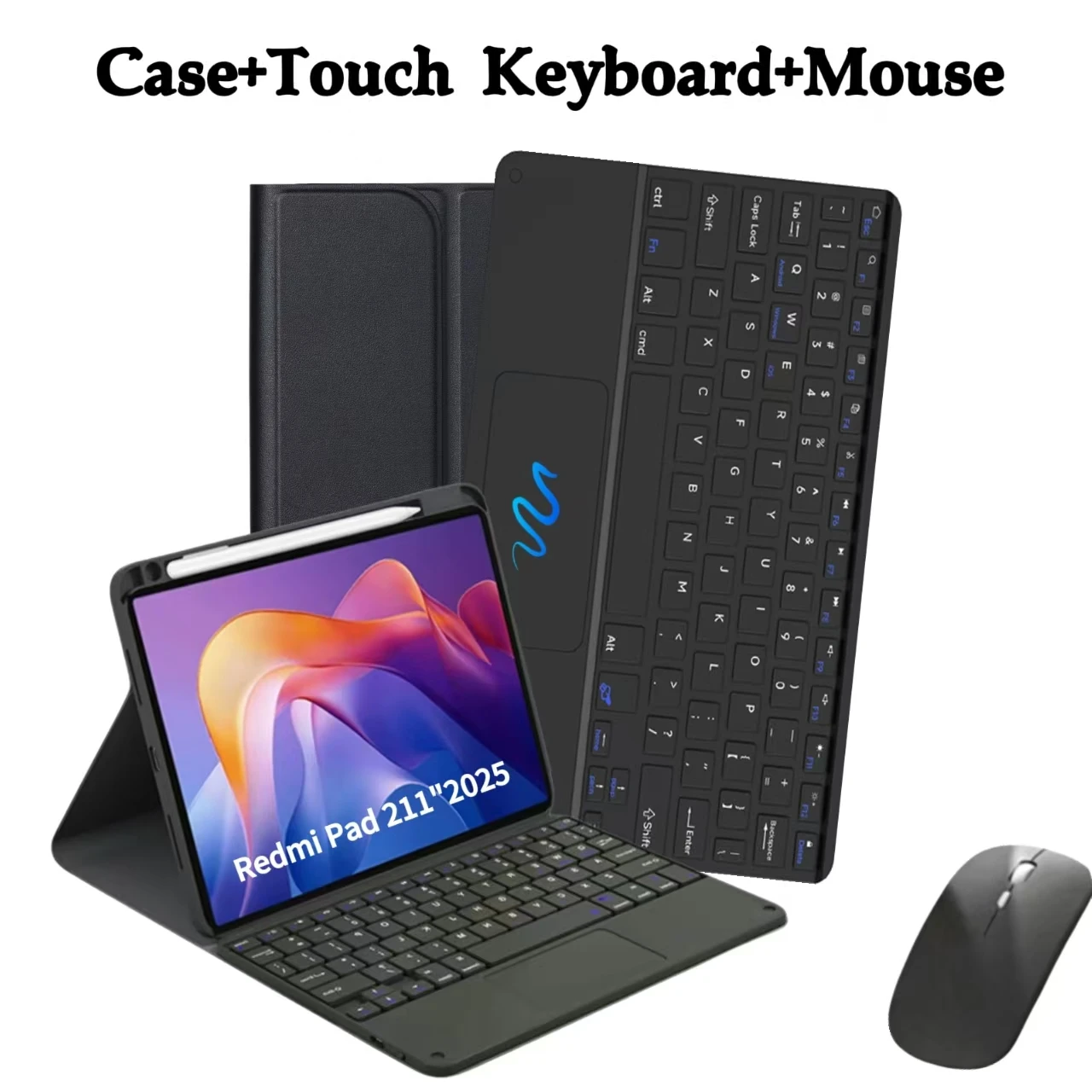 Wireless Bluetooth Keyboard Case with Removable Keyboard
