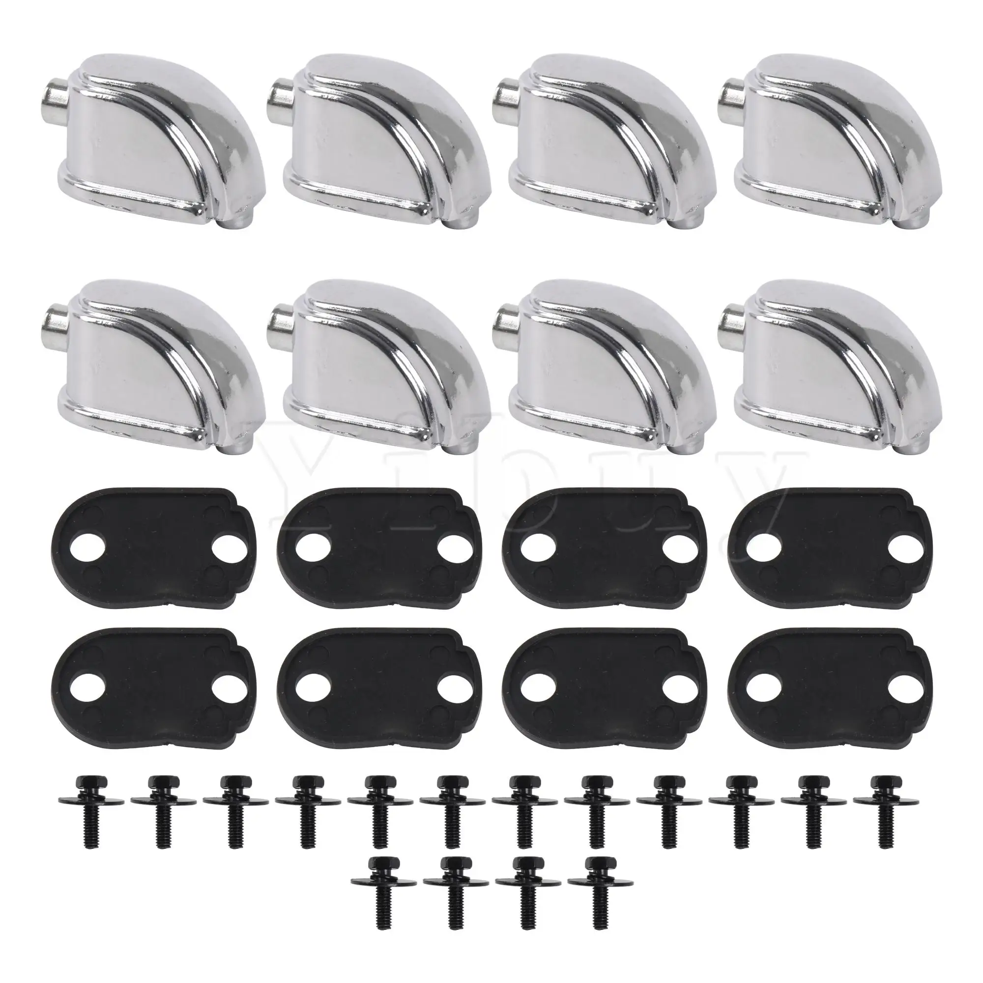 

Yibuy 8 Pieces Snare Drum Lugs 1.02" Hole Spacing for Percussion Accessories