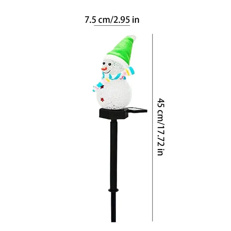 Snowman Solar Light Stake Waterproof Christmas Pathway Lights Stake Solar Christmas Decorations Outdoor Christmas For Garden 5