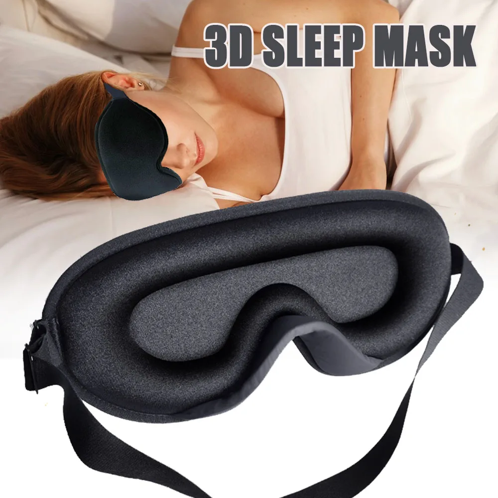 

3D Sleep Mask Eyeshade Block Out Light Sleeping Aid Eyepatch Sleeping Mask for Eye Cover Blindfold Nap Travel Relax Slaapmask