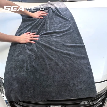 SEAMETAL Car Wash Microfiber Towel 5 Sizes Car Cleaning Fast Drying Cloth Reusable Rags Super Absorbent for Car Home Clean Tools 1