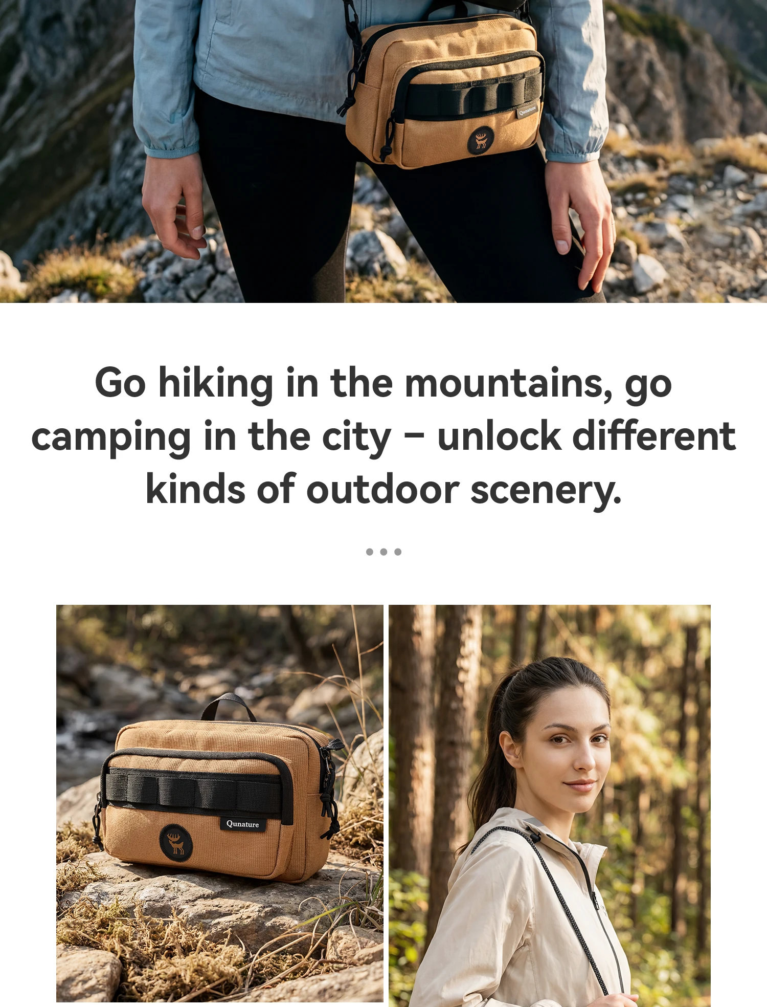 Sling-Tasche für den Outdoor-Einsatz