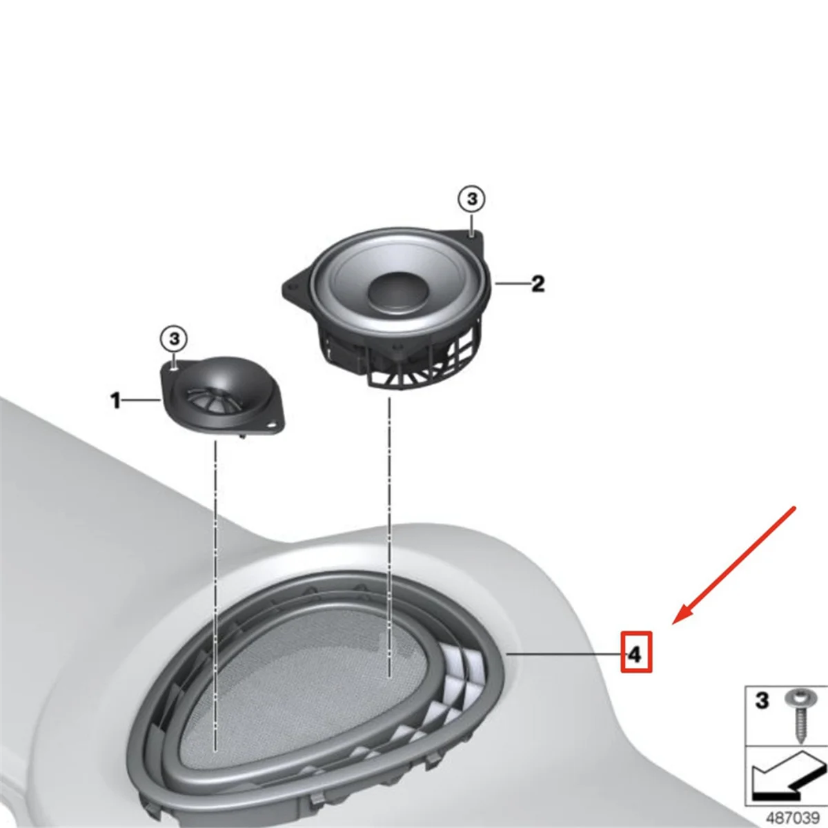 Car Dash Board Speaker Vent Cover 64229262803 for BMW Mini F55 F56 F57 F60 Audio Speaker Cover Car