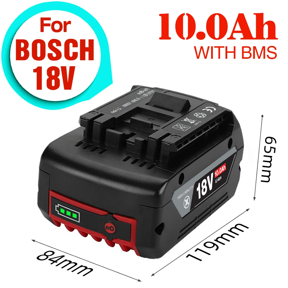 Per Bosch Autentico 18V Bat609 Bat610 Per Bosch 18V Professionale 18V Batteria Agli Ioni Di Litio Trapano Batteria Gba18V Gsr18V Bat618 Bat619