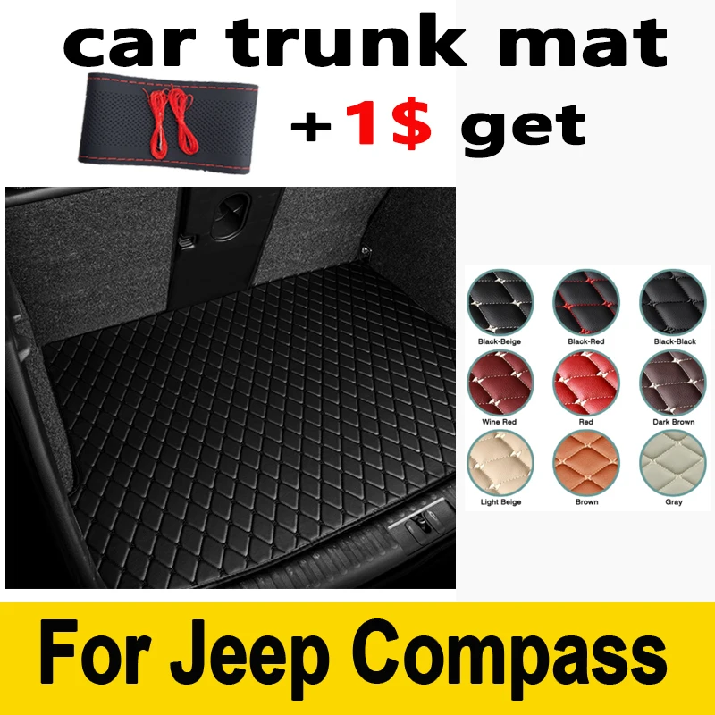 

Кожаный коврик для багажника автомобиля для Jeep Compass 2007-2019