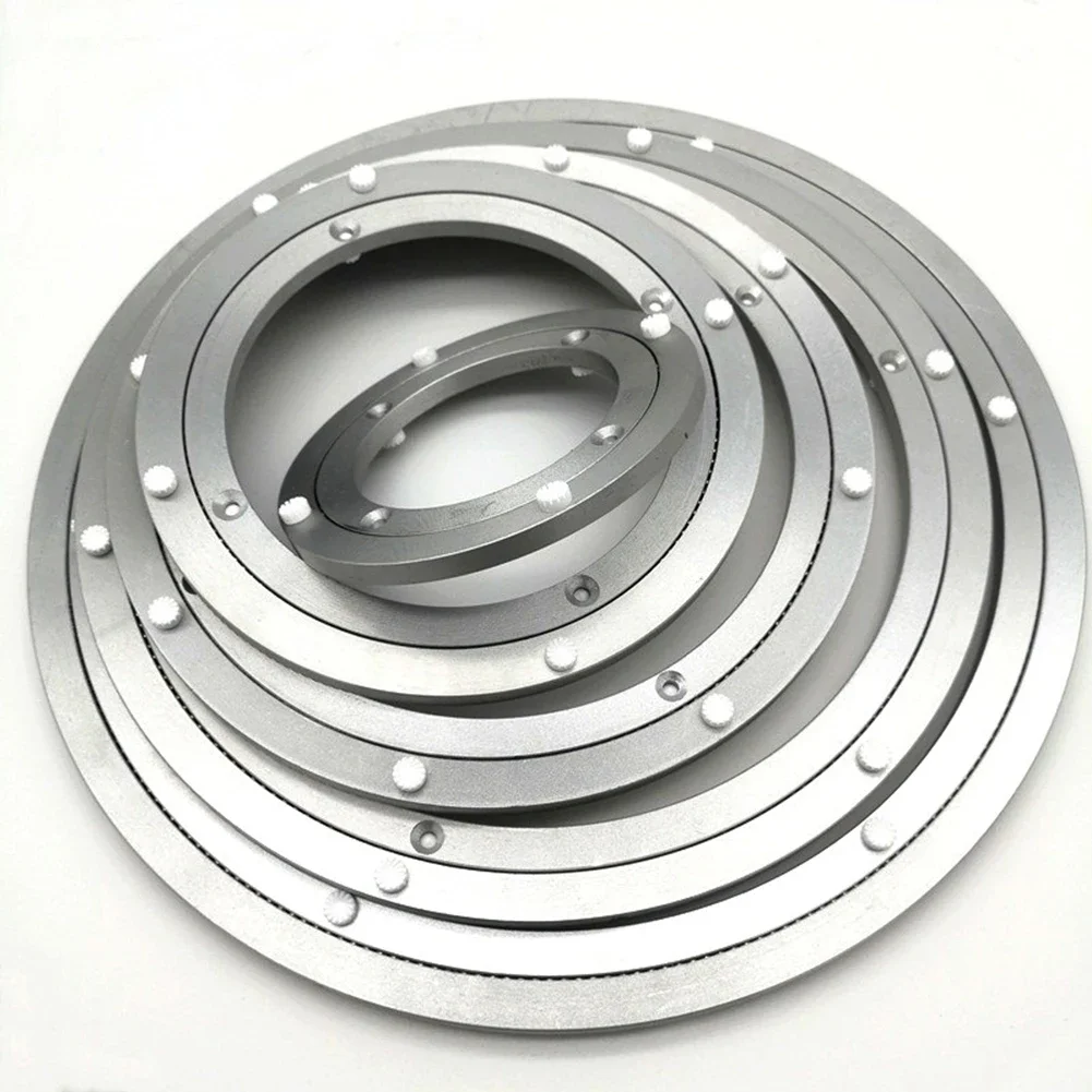 Heavy Aluminium Rotating Bearing 5/8/10/12/14/16Inches Design Lazy Susan Aluminum Ball Bearing Turntable Bearings Swivel Plate Rotating Display Stand Rotating Turntable Plate