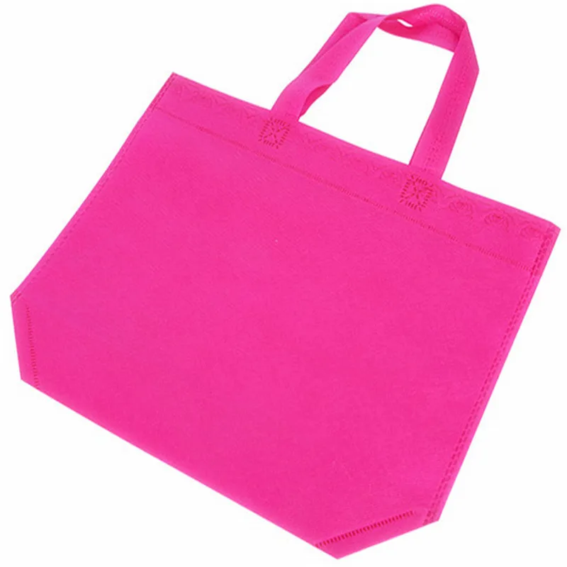 20 pieces  Custom Logo Non Woven Fabric  Shopping Reusable Tote Bag with Handle for Packaging/Gift/Storage 6