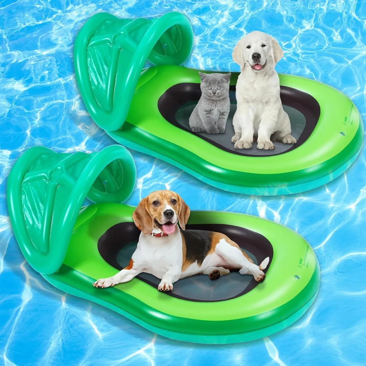 1PCS Avocado Dog Pool Floats Durable PVC Inflatable Convenient