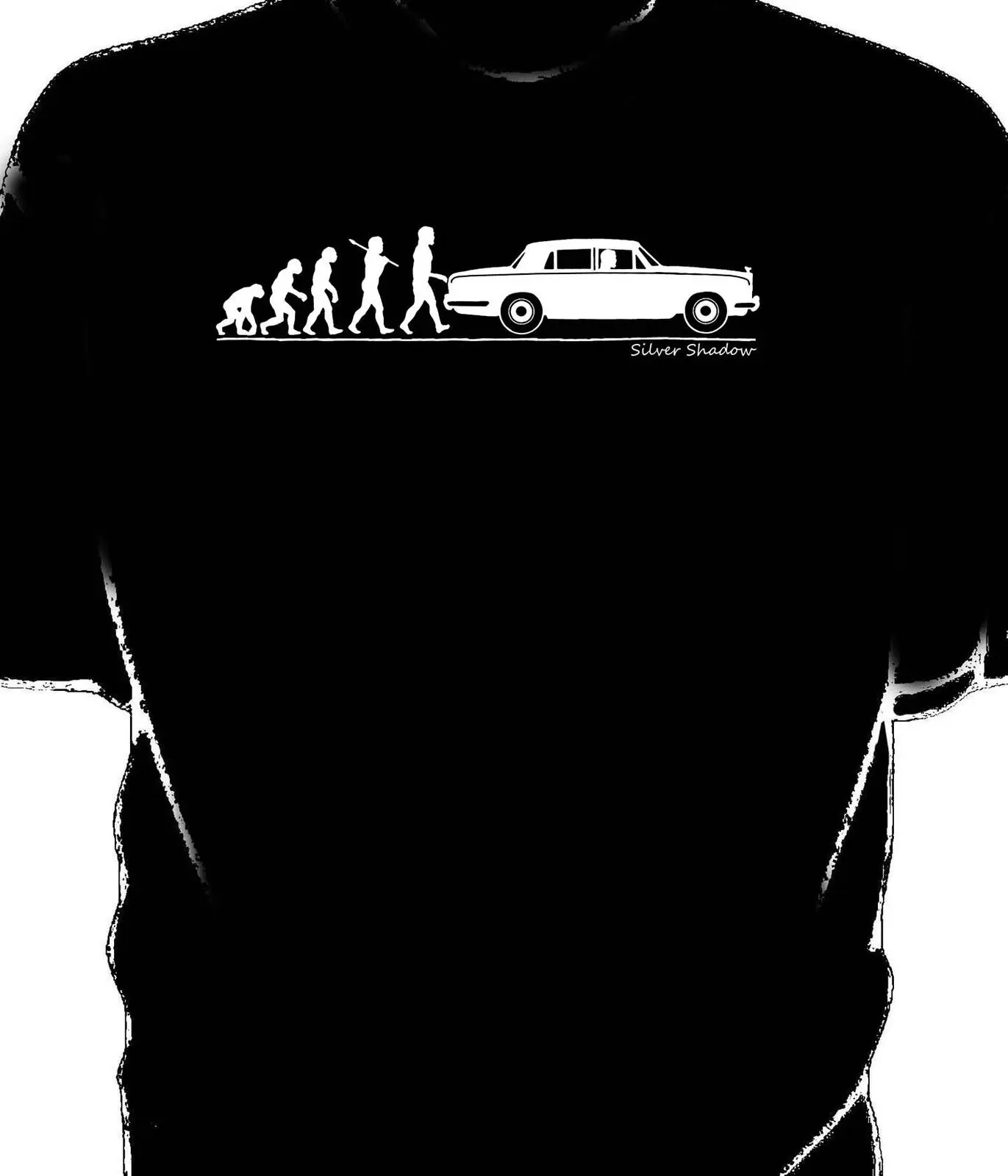 Evolution Of Man, T-Shirt Rolls Royce Silver Shadow.