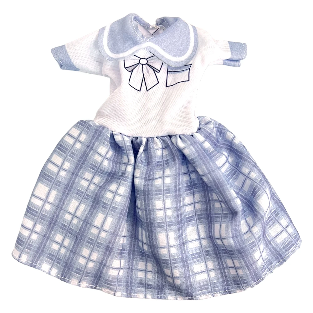 Handmade Blue Party Gown Outfit For 11.5" 1/6 Scale Dolls (Fits Barbie) - Top & Skirt Set