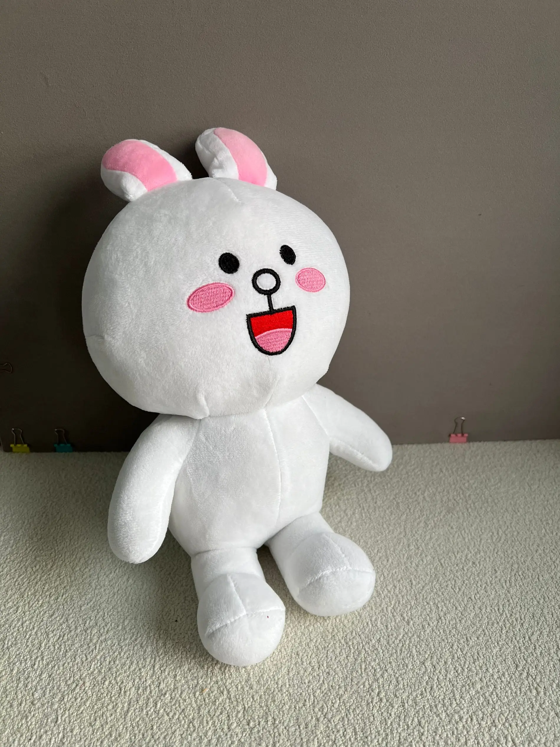 Kawaii Line Friends Plush Brown Bear Connie Rabbit Plush Toy Kawaii Room Decoration Line Friends Brown Bear Plush Toy Girl Gift