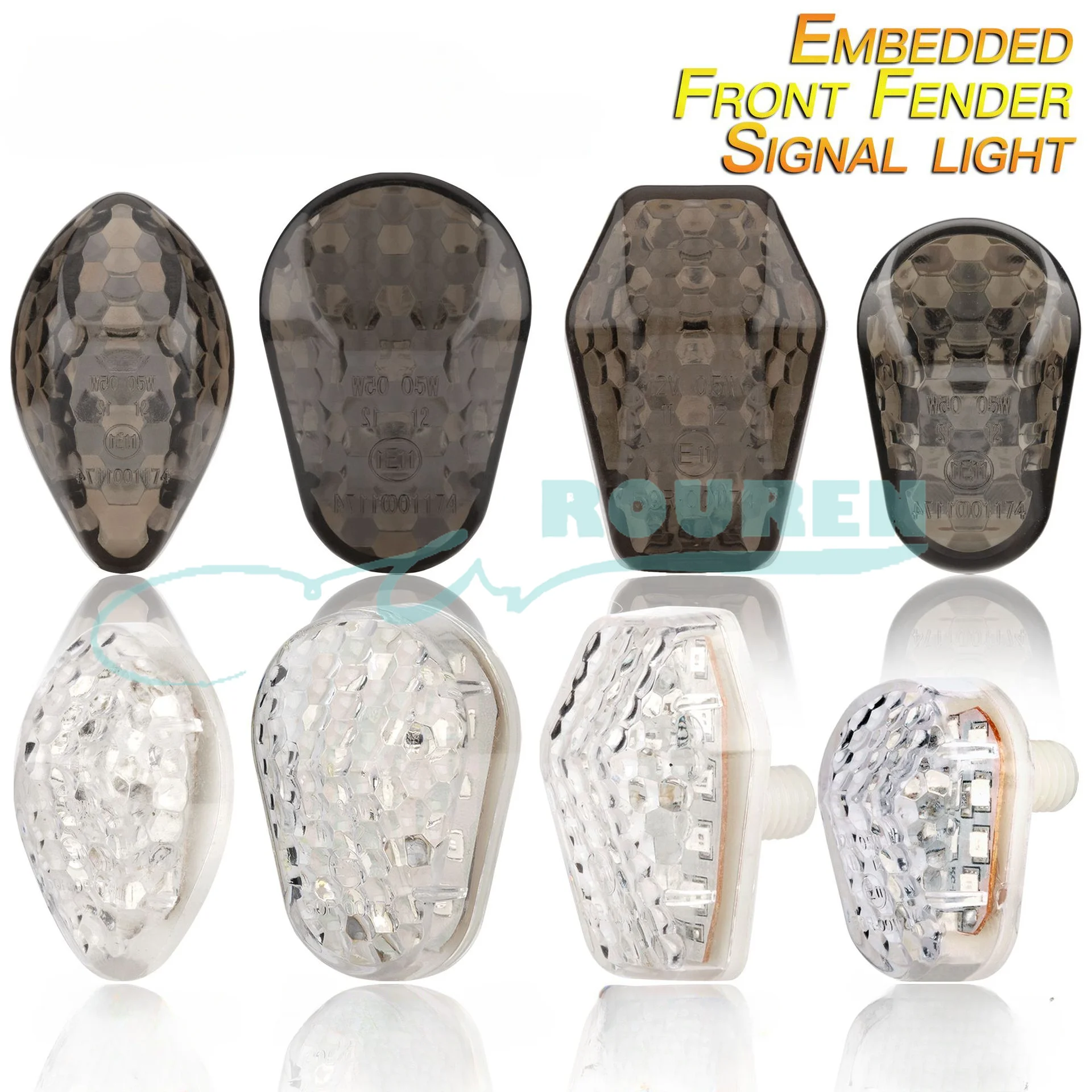 

2pcs Motorcycle 12V Tail Turn Signal Led Light Moto Cross Cafe Racer Modified Parts For Honda Kawasaki Suzuki Yamaha Accessories