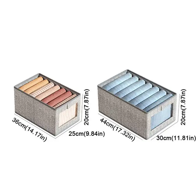 Fiókos Ruházat Tároló Doboz Nadrág Melltartó Ing Ruhaszervező Szövet Szekrény Összecsukható Mosható Elválasztó Rácsok Szervező - Image 6