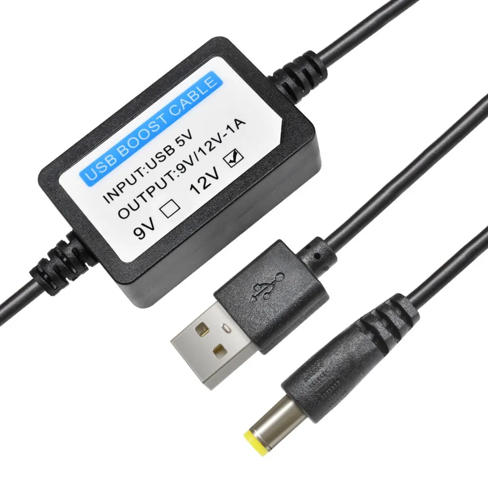Фото Usb-кабель для подзарядки, 5 В-12 В, 1 А, повышающий преобразователь, адаптер, usb-кабель с повышающим компонентом №2