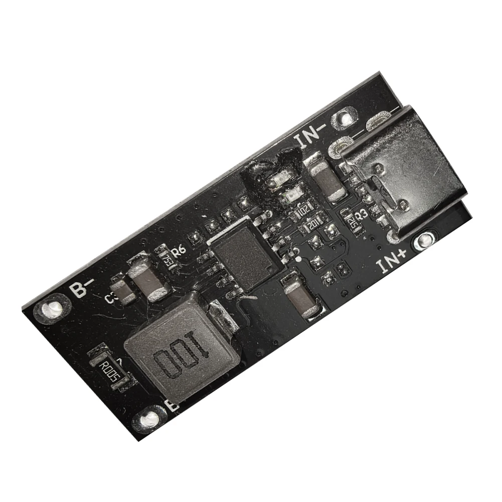 Power Supply Module Board 3A 5V To 4.2V 4.35V Type C Polymer Ternary Lithium Battery Charger Module with Indicator for Computer