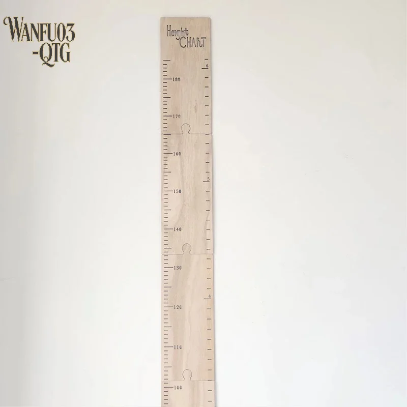 Hot Sale Nordic Wooden Kids Height Growth Chart Ruler Baby Children Height Gauge