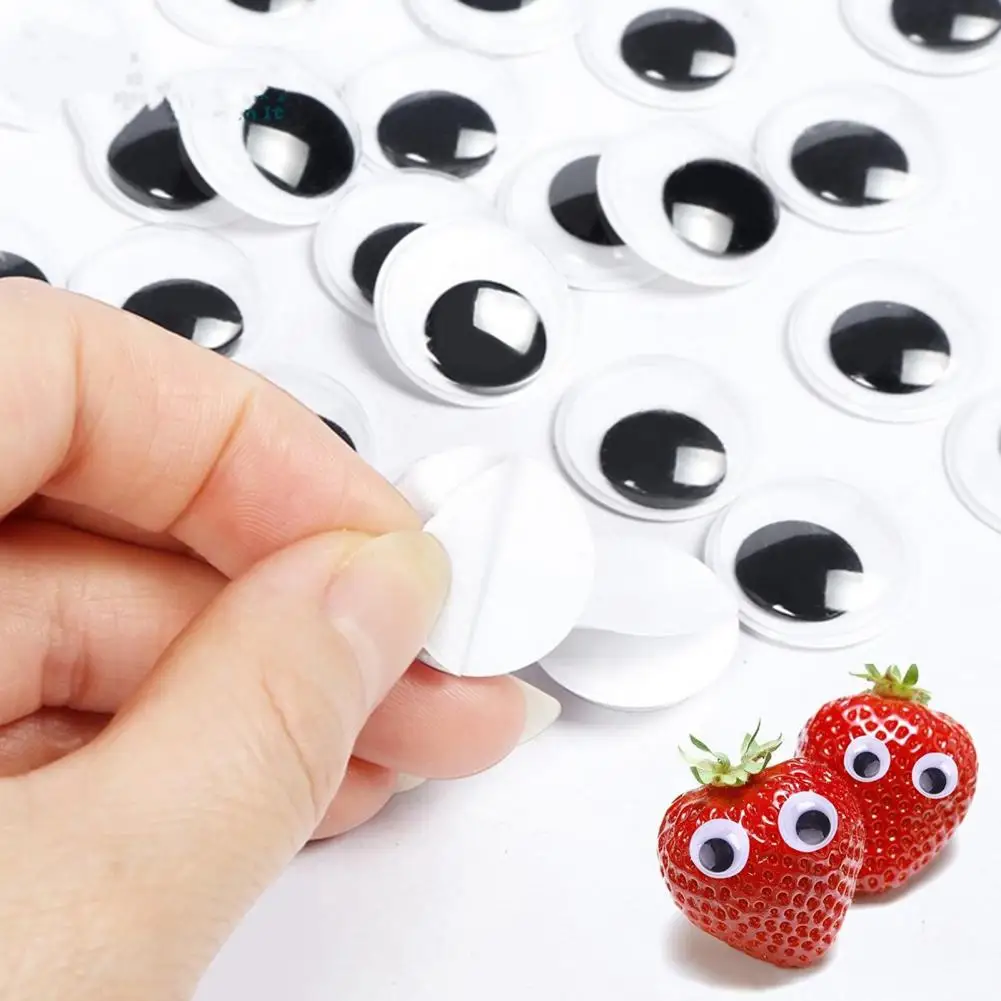 8Pcs Halloween For Bushes Big Googly Eyes Halloween Wiggle Eyes Self-Adhesive Sticker For DIY Crafts Home Decor