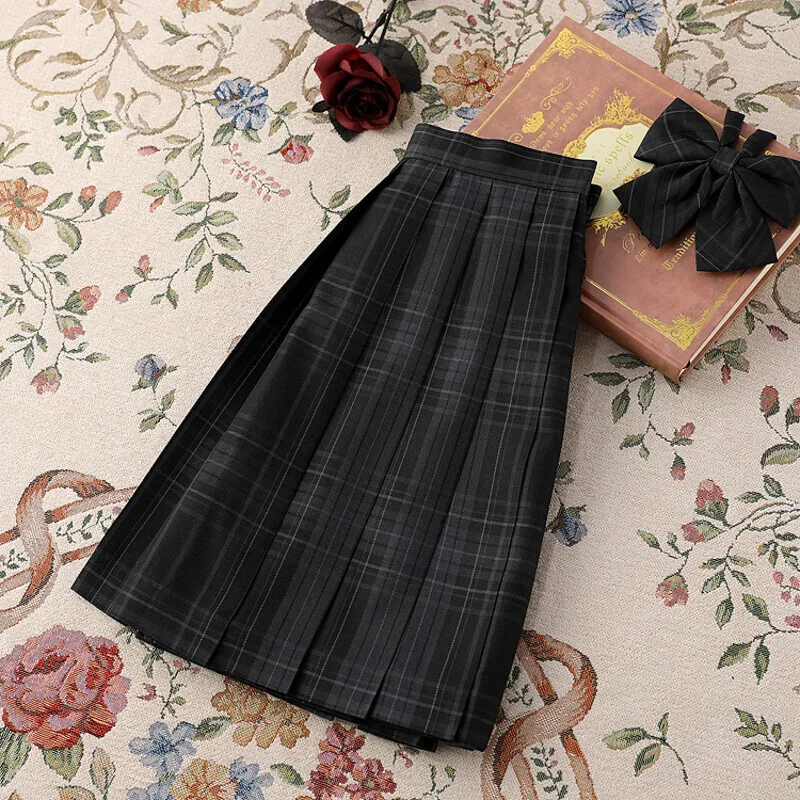 Long/Short Sleeve Full Set Japanese School Uniform Jk Seifuku for Girl High Waist Pleated Skirt Anime Student Cosplay Schoolgirl